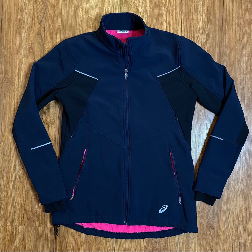 ASICS women’s collared full zip jacket size medium